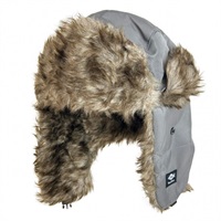 撥水アビエーターキャップ【防寒対策/保温効果】(グレー)